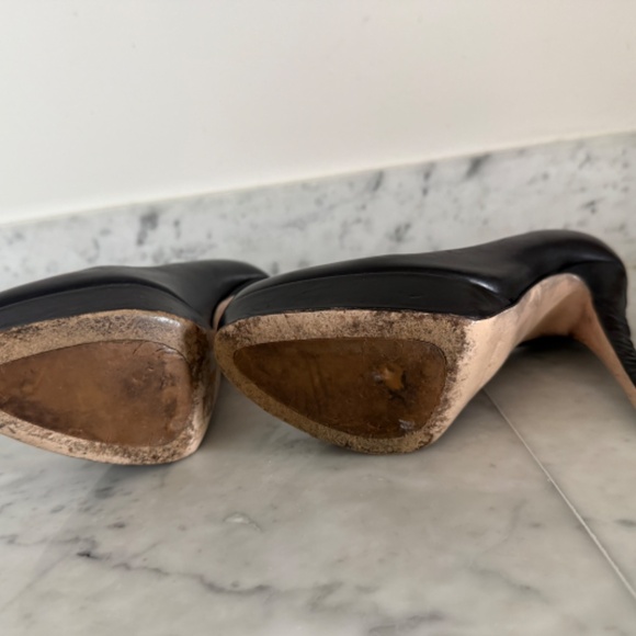 Miu Miu black calf leather corset platform pump - Picture 5 of 5